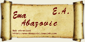 Ema Abazović vizit kartica